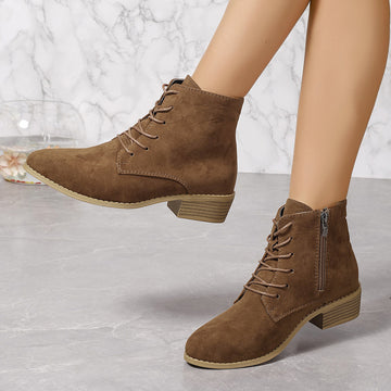SH374 - Pointed Suede Fashion Boots